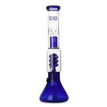 Load image into Gallery viewer, Spiral Perc Bong Blue
