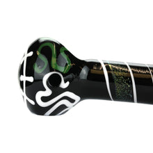 Load image into Gallery viewer, Squiggly Glass Spoon Pipe