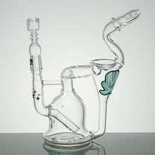 Load image into Gallery viewer, Stemless Recycler Dab Rig With Doughnut Mouthpiece