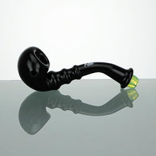 Load image into Gallery viewer, Black Sherlock Handpipe With Slyme Accents