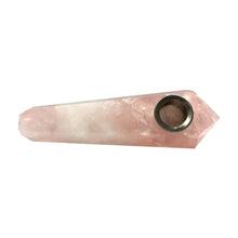 Load image into Gallery viewer, 4&quot; Handmade Crystal Herb Pipe

