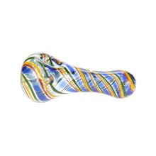 Load image into Gallery viewer, Striped Glass Spoon Pipe

