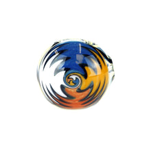Load image into Gallery viewer, Black Spiral Colour Changing Glass Pipe

