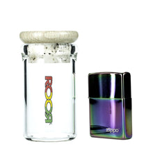 Load image into Gallery viewer, XL Stash Jar with Corked Lid Rasta Logo
