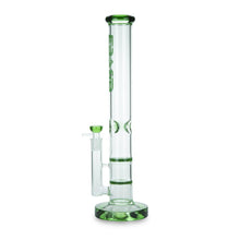Load image into Gallery viewer, Cylinder Bong with Twin Honeycomb Percs and Ice Pinch
