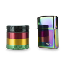 Load image into Gallery viewer, 4 Part 1.5&quot; Aluminium Rasta Pocket Grinder with Sifter

