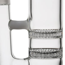 Load image into Gallery viewer, Bent Neck Double Honeycomb Perc Rig
