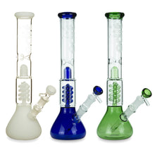 Load image into Gallery viewer, Twin Spiral perc Beaker Base Water Pipe
