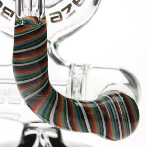 Blaze Glass Mini Donut Inline Oil Bong- Straight