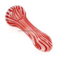 Load image into Gallery viewer, Candy Cane Glass Spoon Pipe

