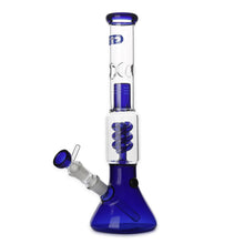 Load image into Gallery viewer, Spiral Perc Bong Blue

