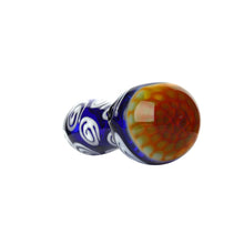 Load image into Gallery viewer, Spoon Pipe Honeycomb Blue Swirl
