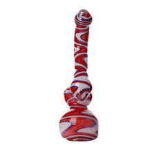 Load image into Gallery viewer, Swirly Glass Bubblers Red, White and Blue
