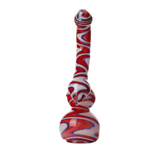 Load image into Gallery viewer, Swirly Glass Bubblers Red, White and Blue
