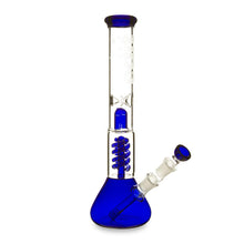 Load image into Gallery viewer, Twin Spiral perc Beaker Base Water Pipe

