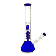 Load image into Gallery viewer, Twin Spiral perc Beaker Base Water Pipe
