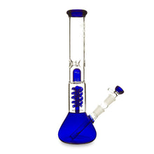 Load image into Gallery viewer, Twin Spiral perc Beaker Base Water Pipe
