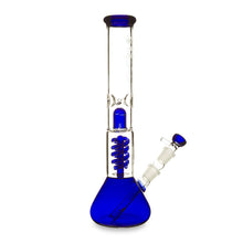 Load image into Gallery viewer, Twin Spiral perc Beaker Base Water Pipe
