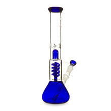 Load image into Gallery viewer, Twin Spiral perc Beaker Base Water Pipe
