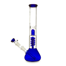 Load image into Gallery viewer, Twin Spiral perc Beaker Base Water Pipe
