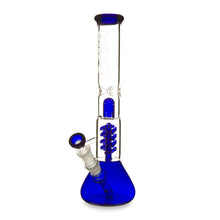 Load image into Gallery viewer, Twin Spiral perc Beaker Base Water Pipe
